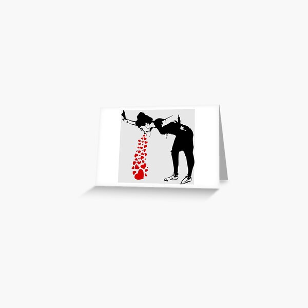 Lovesick - Banksy, Streetart Street Art, Grafitti, Artwork, Design For Men, Women, Kids Greeting Card