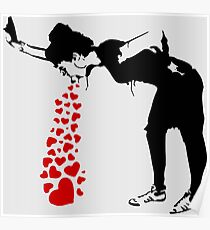Lovesick - Banksy, Streetart Straßenkunst, Grafitti, Artwork, Design für Männer, Frauen, Kinder Poster