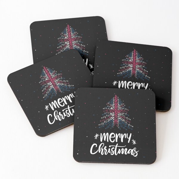 Item preview, Merry Christmas and United Kingdom flag designed and sold by sashica.