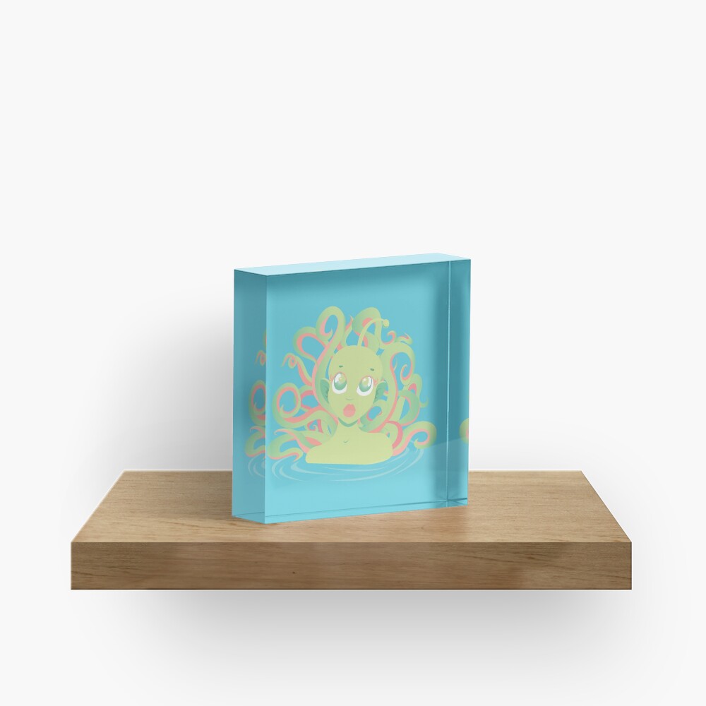 Tentacle Grl Acrylic Block