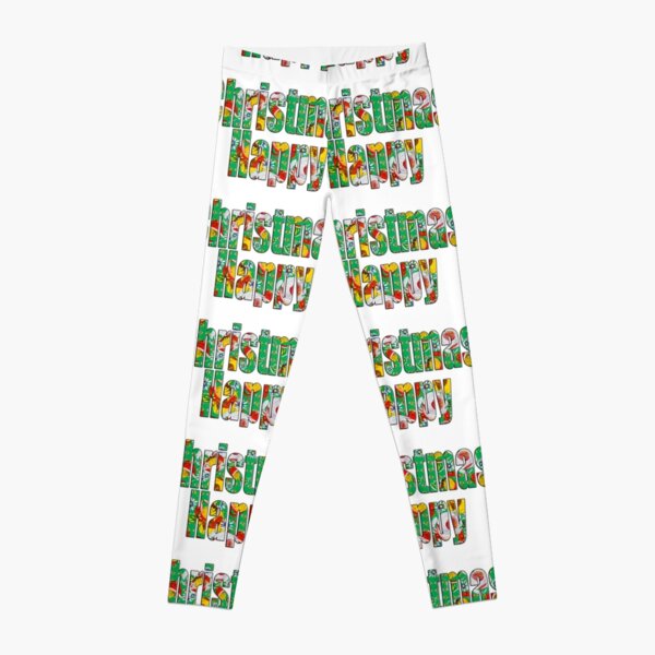 Canal flowers pattern happy christmas Leggings