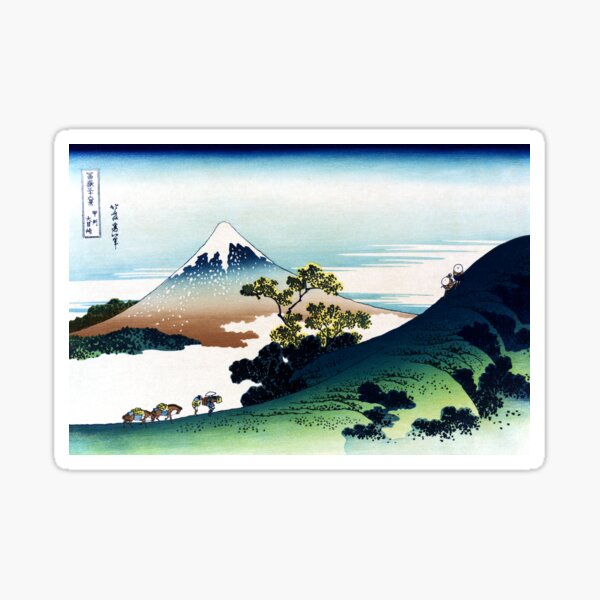 Item preview, The Inume Pass in Kai Province by Katsushika Hokusai designed and sold by Takeda-art.