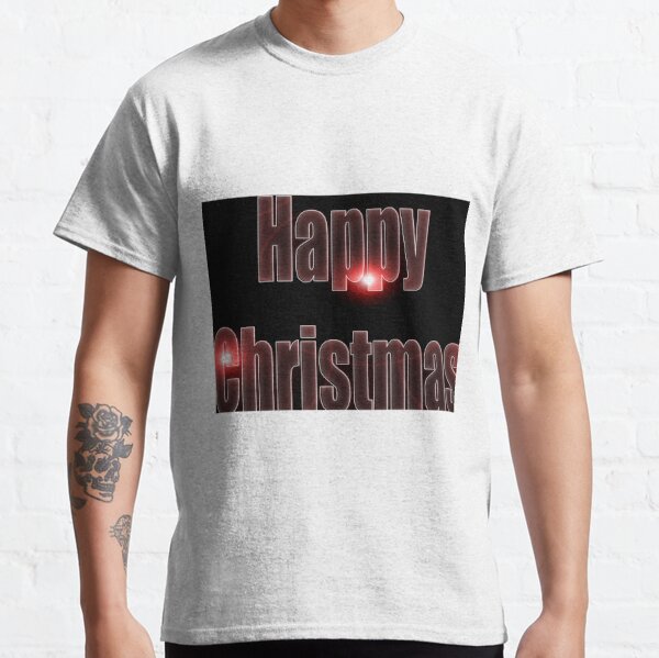 Happy Christmas glow red  Classic T-Shirt