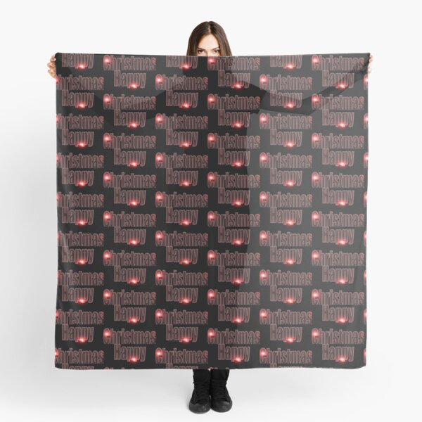 Happy Christmas glow red Scarf