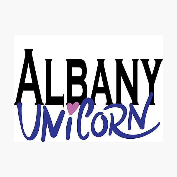 Albany Unicorn New York Raised Me Photographic Print