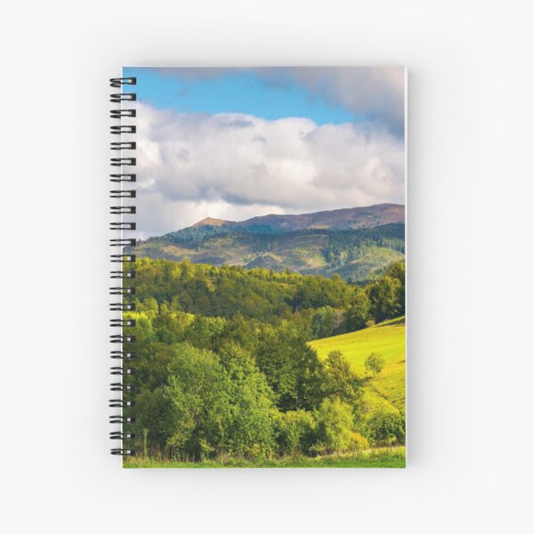 gorgeous panorama of mountainous landscap Spiral Notebook