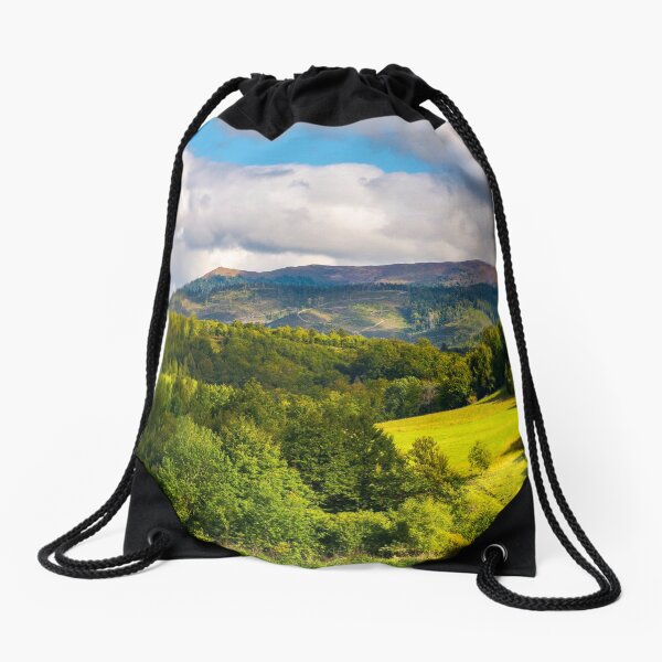 gorgeous panorama of mountainous landscap Drawstring Bag