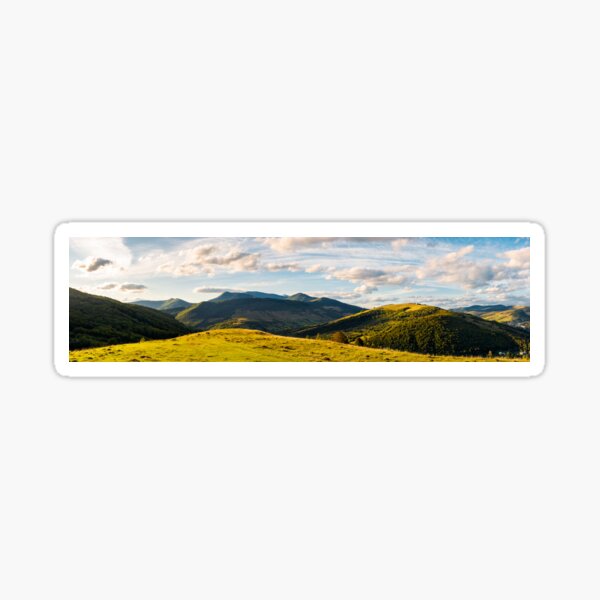 panorama of mountainous countryside Sticker