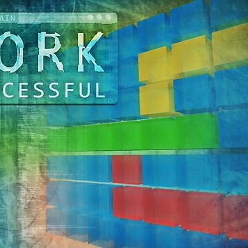 Artwork thumbnail, Blockchain hard fork successful. 3D illustration by mike-pellinni