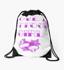 Love A Tattooed Girl Drawstring Bag