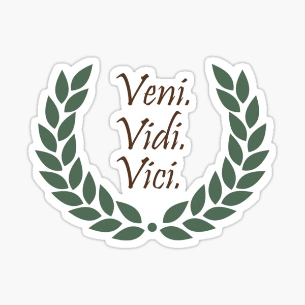Artikel-Vorschau von Veni. Vidi. Vici. - Ich kam. Ich sah. Ich siegte., designt und verkauft von philippdesign.