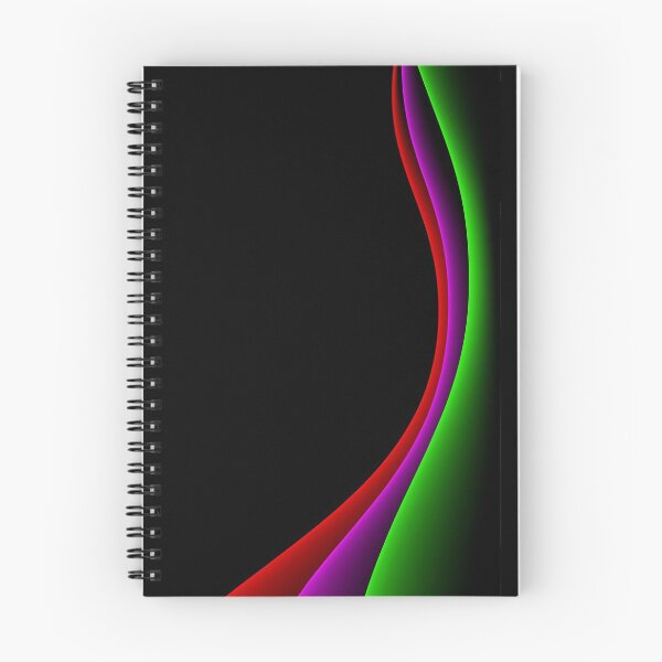Item preview, Abstract color lines on black designed and sold by Dobrydnev.