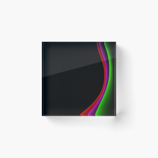 Item preview, Abstract color lines on black designed and sold by Dobrydnev.