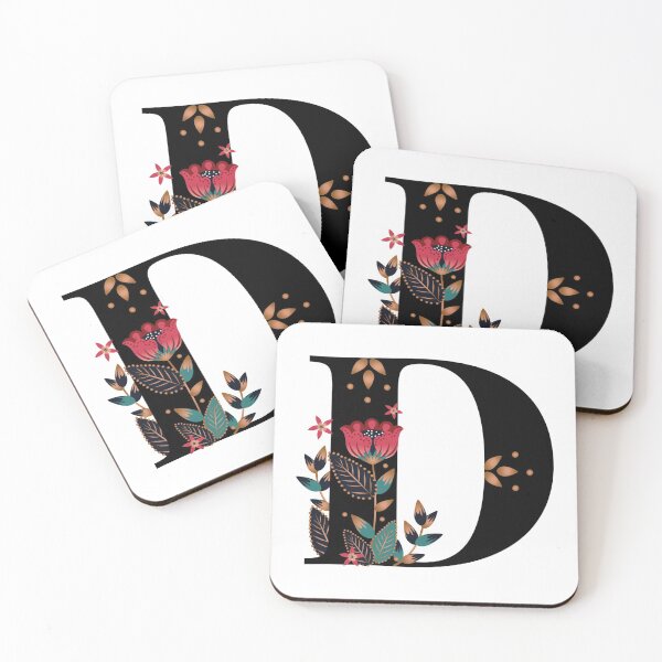 Item preview, D - Floral Initial Letter designed and sold by karspaul.