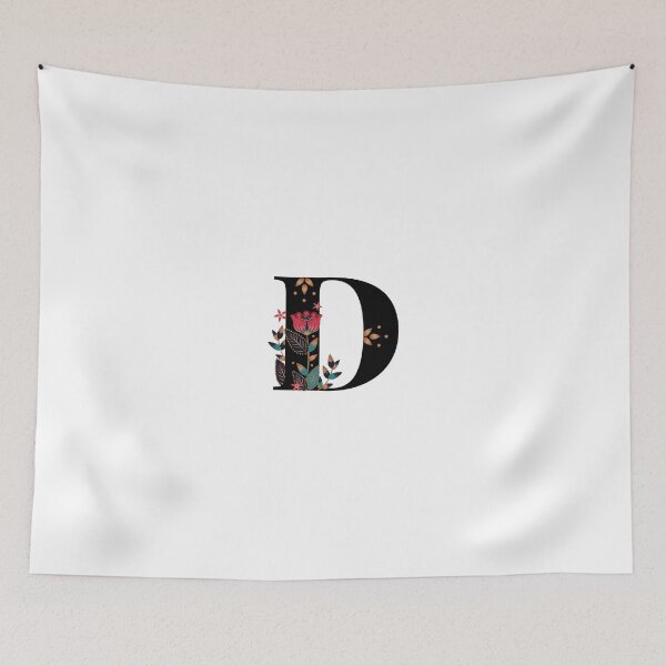 Item preview, D - Floral Initial Letter designed and sold by karspaul.