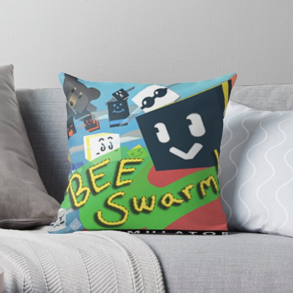 Bee Swam Simulator Throw Pillow By Lukaslabrat Redbubble - dantdm roblox cake