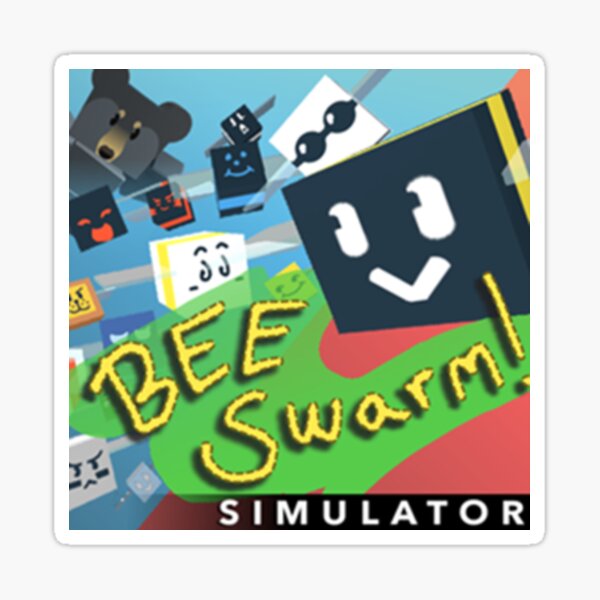 Bee Swarm Simulator Stickers Redbubble - roblox bee swarm simulator honey bee location