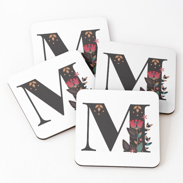 Item preview, M - Floral Initial Letter designed and sold by karspaul.