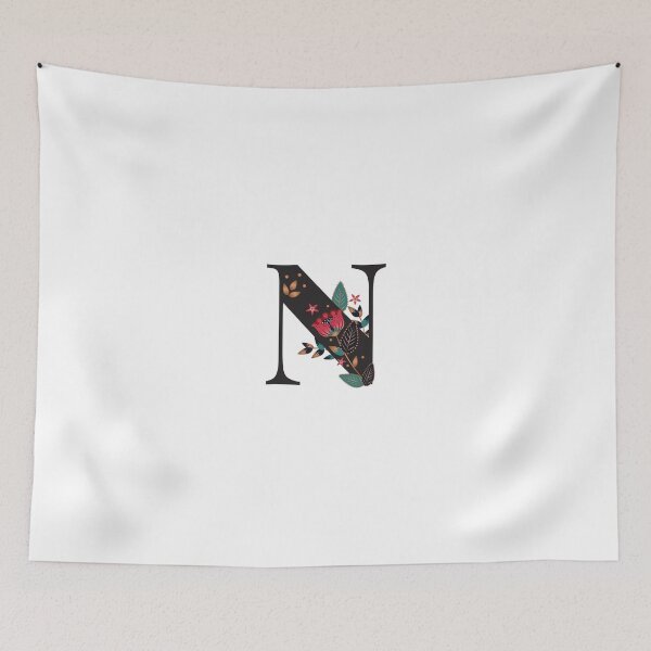 Item preview, N - Floral Initial Letter designed and sold by karspaul.