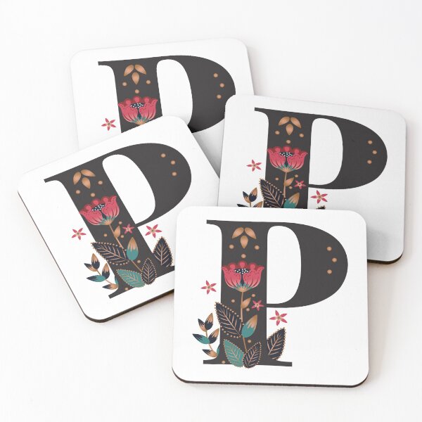 Item preview, P - Floral Initial Letter designed and sold by karspaul.