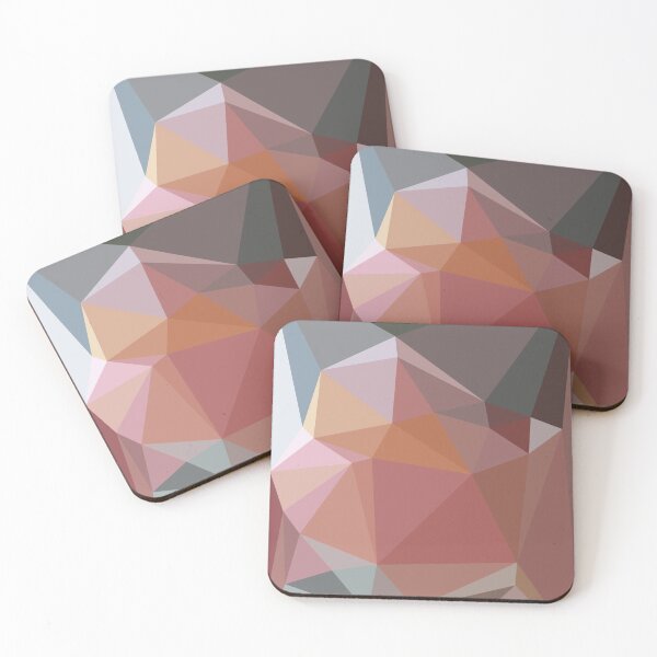 Item preview, Geometric Grey & Peach - Abstract Art by Fluid Nature designed and sold by vmajzlik.