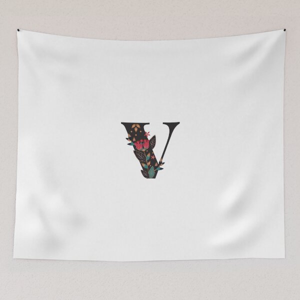 Item preview, V - Floral Initial Letter designed and sold by karspaul.