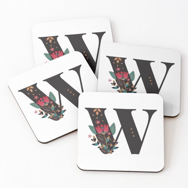 Item preview, W - Floral Initial Letter designed and sold by karspaul.