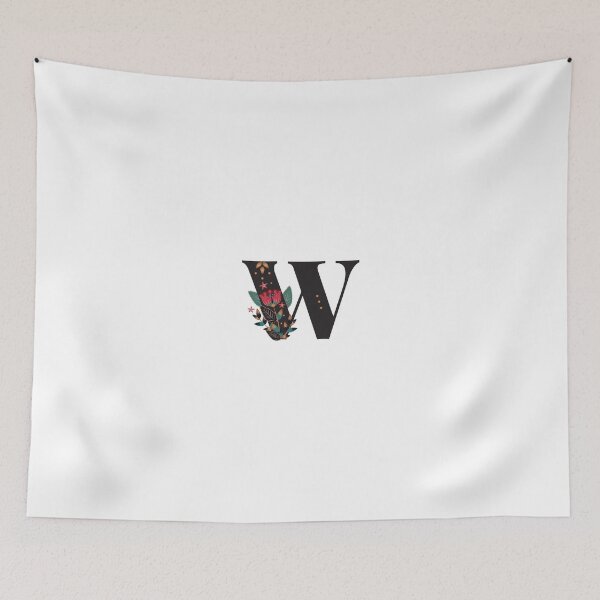 Item preview, W - Floral Initial Letter designed and sold by karspaul.
