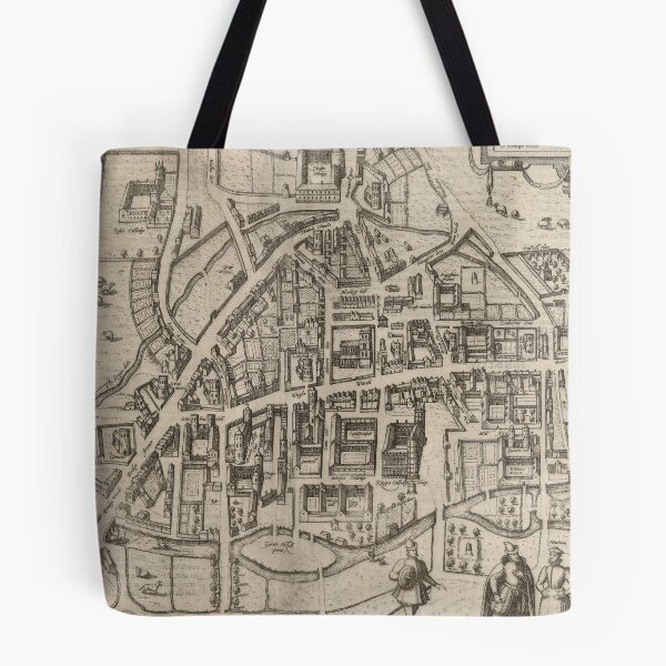 Item preview, Vintage Map of Cambridge England (1575) designed and sold by BravuraMedia.