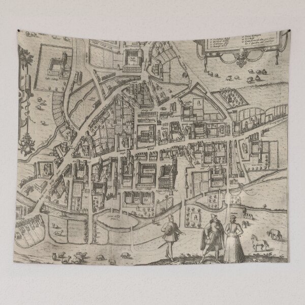 Item preview, Vintage Map of Cambridge England (1575) designed and sold by BravuraMedia.