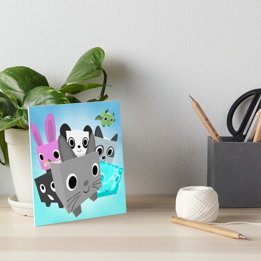 Pet Sim Art Board Print By Lukaslabrat Redbubble - roblox art board print by sunce74 redbubble