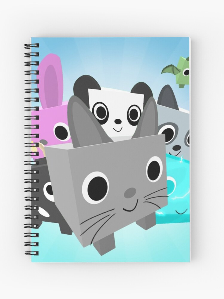 Pet Sim Spiral Notebook By Lukaslabrat Redbubble - stock market simulator pets roblox