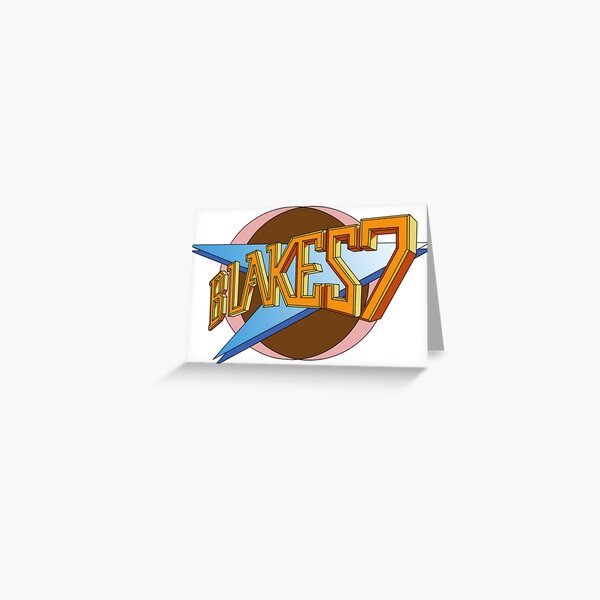 blakes 7 retro 70s tv Greeting Card