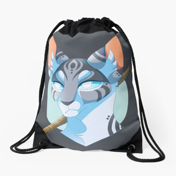 Jayfeather and Stick Drawstring Bag