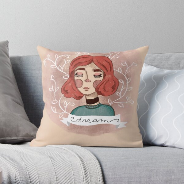 Dream girl Throw Pillow