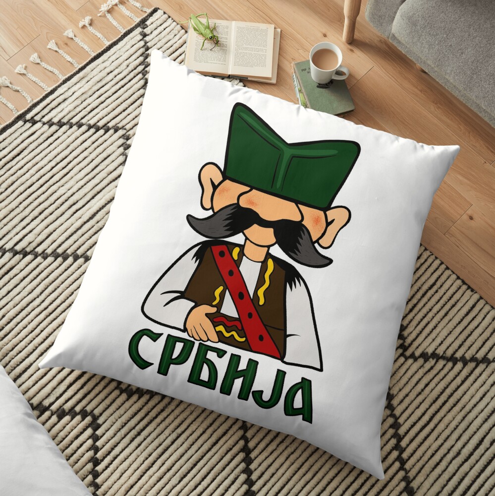 Serbian peasant Floor Pillow