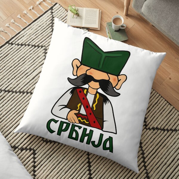 Paysan serbe Coussin de sol