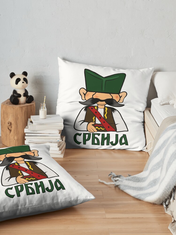Alternate view of Serbian peasant Floor Pillow