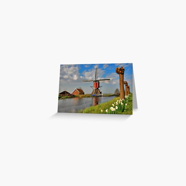Dutch Mill in Oud Ade Greeting Card