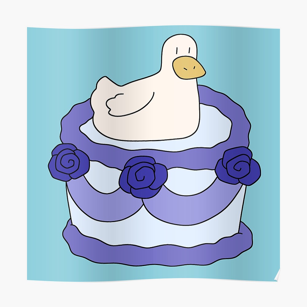 Sticker Canard Gateau D Anniversaire Par Saradaboru Redbubble