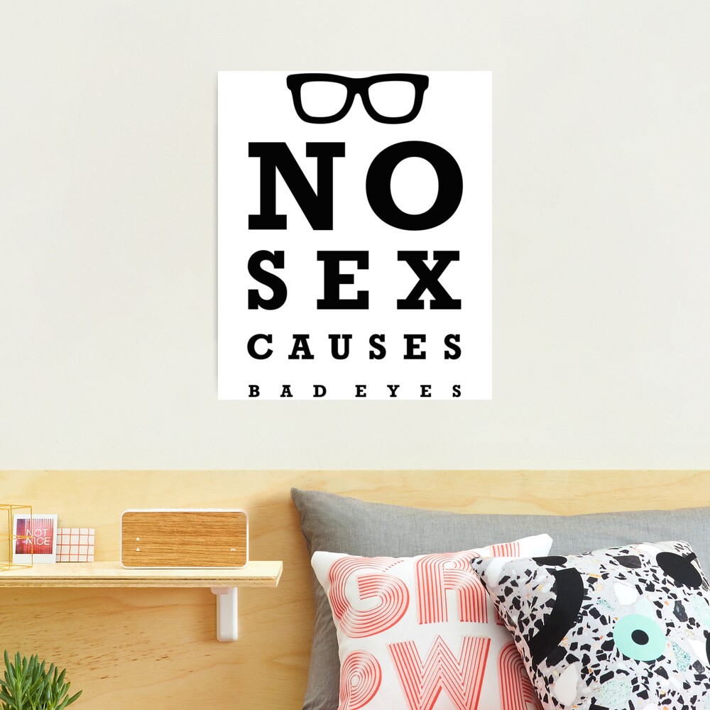 No sex causes bad eyes - eye test