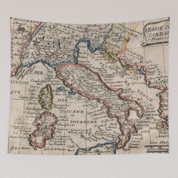 Item preview, Vintage Map of Italy (1659) designed and sold by BravuraMedia.