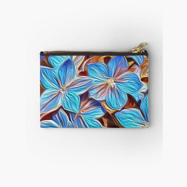 Item preview, Blue Floral Modern Painting by patjila designed and sold by patjila.