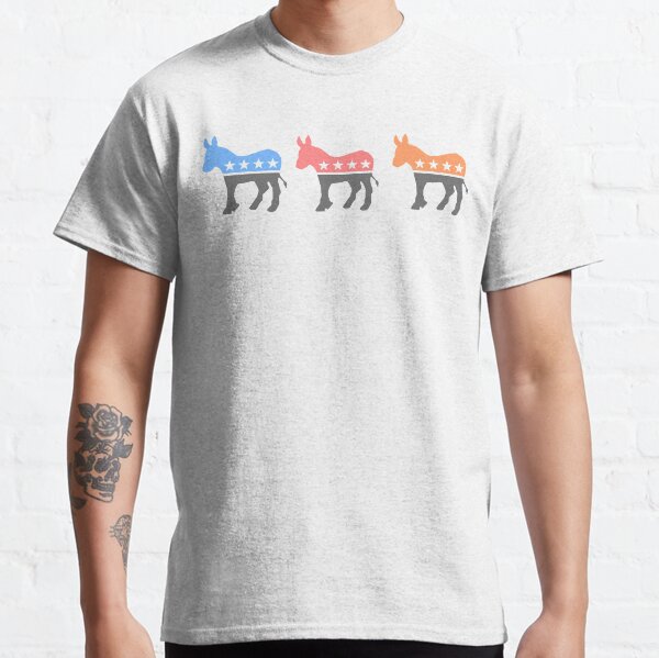 Pastel Democratic Donkeys Classic T-Shirt