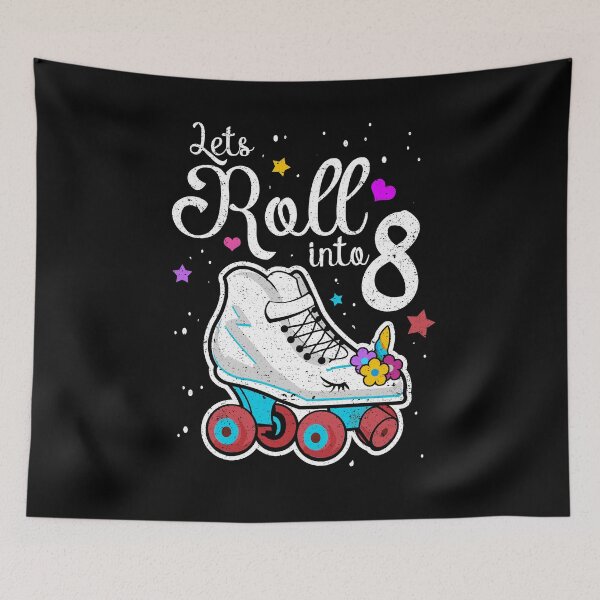 Item preview, Let's Roll Into 8 Roller Skates Birthday Party Eight designed and sold by Kieran Abbott.