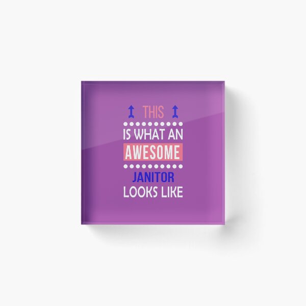 Item preview, Janitor Awesome Looks Funny Birthday Christmas  designed and sold by smily-tees.