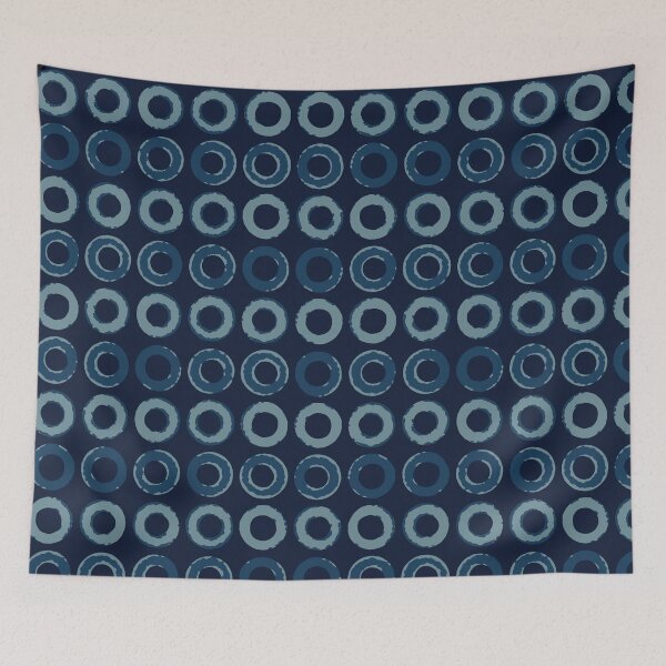 Item preview, Indigo Blue Batik Dye Hand Drawn Grunge designed and sold by Limolida.