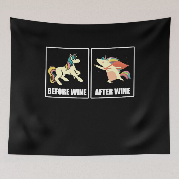 Item preview, Before After Wine Unicorn Drinking Party Alcohol designed and sold by Pricity Designs.