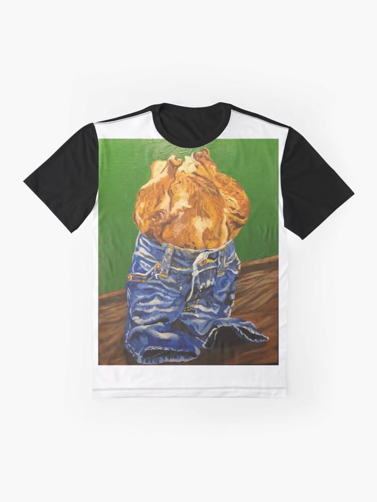 denim chicken shirt