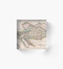 Vintage Map of Austria (1832) Acrylic Block